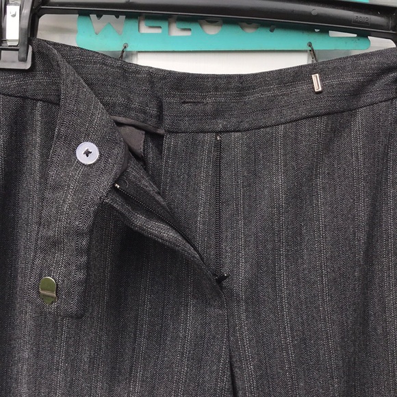 Rafaella Petite Gray Striped Ankle Dress Pants 4P - Picture 4 of 8